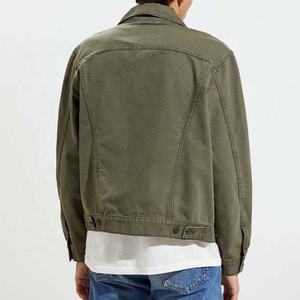 Veste en jean décontractée en toile de coton respirante pour homme, grande taille, coupe-vent, pour le travail - Product Image 2