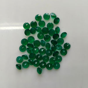 Ónix Verde Natural de 8MM, Corte Brillante Redondo, Gema Suelta de la Mejor Calidad para Joyería, Gemas de Red Mountain - Product Image 2