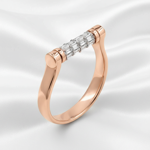 แหวนหมุนได้ทรงบาแกตต์ประดับเพชรซิคอน เงินแท้ 925 ดีไซน์ทันสมัย เหมาะสำหรับเป็นแหวนหมั้นหรือแหวนครบรอบสำหรับผู้หญิง - Product Image 5