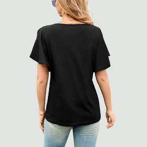 T-shirts à manches courtes pour femmes et hommes, impression graphique personnalisée, 100% coton, coupe ample, col rond, t-shirts personnalisés pour femmes - Product Image 5