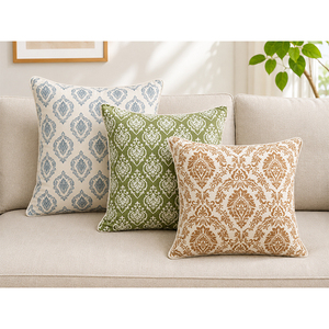Luxury Floral Printed Cotton Cushion Cover | <b>Soft</b> Decorative Throw <b>Pillow</b> Cover for Sofa, Bed & Hotel Decor - Product Image 4