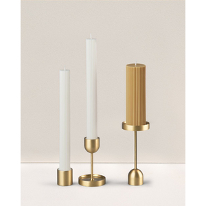Stainless Steel <b>Candlestick</b> Holder Set Of 2 Taper Candle Holders For Home Decoration Durable Metal Candle Holders - Product Image 5