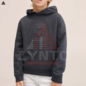 Sudaderas con Capucha Personalizadas con Estampado en Relieve para Hombre, Ropa Urbana Informal, Ajustables, Básicas, de Mezcla de Algodón, Diseño Personalizado - Product Image 4
