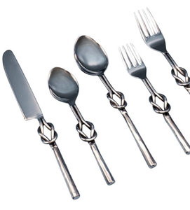 Juego de cubiertos de presentación de mesa moderna, juego de cubiertos con mango de diseño de nudo único para comedor, fiesta de boda, propósito decorativo - Product Image 4