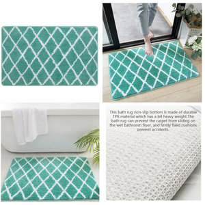 Customised Non Slip Door <b>Mats</b> Washable Bath Floor Rug Cartoon Design Shaggy Microfiber Bathroom <b>Absorbent</b> <b>Mat</b> - Product Image 2