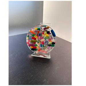 Handmade Clear Epoxy Resin Pill <b>Coaster</b> with Colorful Capsule Sprinkles – Novelty <b>Drink</b> <b>Coaster</b> <b>for</b> Home Decor Gift - Product Image 4