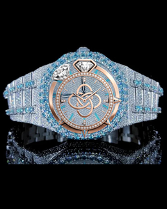 OEM ODM Custom Logo Luxury Moissanite <b>Diamond</b> <b>Watch</b> Men Full Pave VVS Stones Stainless Steel Bracelet Wristwatch - Product Image 1