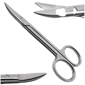 QNQ Professional 4.5 Inch Orthodontics Stainless Steel Manual Power Curved Crown Scissors <b>Basis</b> <b>Surgical</b> <b>Instruments</b> for Wire - Product Image 5