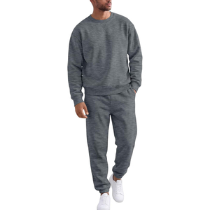Classic Unisex 2 Piece Casual Set Premium Crewneck Sweatshirt Jogger <b>Pants</b> Comfortable Sweatsuit <b>Lounge</b> Everyday Wear - Product Image 1