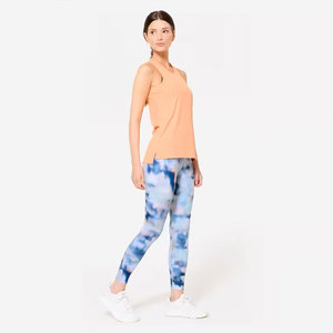 Women's <b>Peach</b> Sleeveless Tank <b>Top</b> O-Neck Knitted Spandex Polyester Breathable Casual Solid Color Regular Fit - Product Image 2