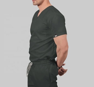 Men's Newstyle Short Sleeve Jogger Sets Uniform High Quality Uniform <b>Scrub</b> Suit Customize Logo Medical Uniforms - Product Image 1