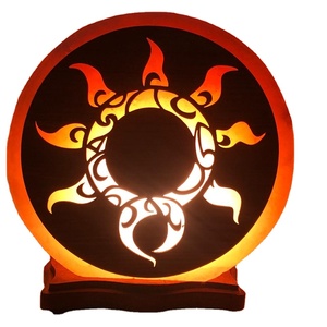 NSLT NSLT-103 Lámpara de Sal Rosa del Himalaya Tallada en 3D con Forma de Flor, Decoración para el Hogar de Pakistán con Estilo Romántico - Product Image 1