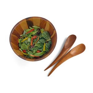 Ensemble de saladiers en bois d'acacia personnalisés, petits et grands, épais, pour mélanger légumes et fruits, pour fêtes, vente en gros, ustensile de cuisine - Product Image 5