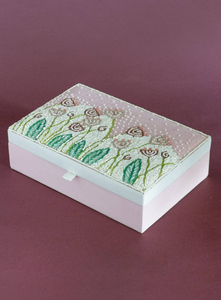 <span class=keywords><strong>Caja</strong></span> de joyería con cuentas <span class=keywords><strong>multicolor</strong></span>, <span class=keywords><strong>caja</strong></span> de almacenamiento con bordado de cuentas, organizador decorado, regalo especial - Product Image 6
