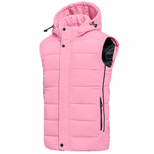 Chaqueta de Plumón sin Mangas con Capucha para Hombre, Transpirable, Estilo Urbano, de Invierno, Marca Privada, Fabricante de Ropa Personalizada - Product Image 1