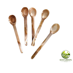 Cuchara Artesanal de Nácar Natural con Mango de Madera, Utensilio de Cocina Ecológico, Idea de Regalo, Venta al por Mayor - Product Image 3