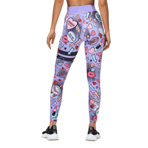 Leggings de Compresión Personalizados para Mujer, 76% Nailon y 24% Otras Telas, Logotipo Sublimado en la Cintura, para Fitness - Product Image 2
