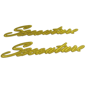 Patchs rectangulaires personnalisés en gros, brodés en 3D avec lettres et paillettes, thermocollants pour chapeaux Razers impex - Product Image 5