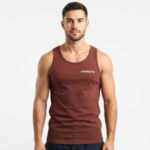 Gym Activewear Shoulder Sport <b>Vest</b> Stylish and Fashionable Cotton Sleeveless Top Low Price High Quality Men Tank Top - Product Image 4