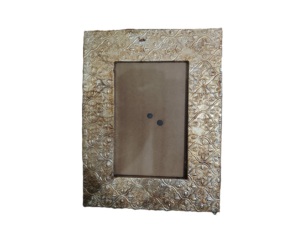 Rectangle Metal Photo <b>Frame</b> <b>Gold</b> Finish Durable Design Horizontal Style - Product Image 6