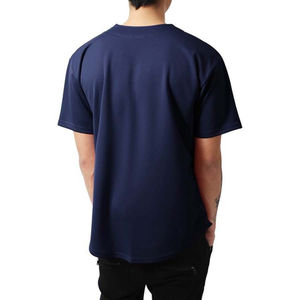 Maillot de baseball personnalisé en maille respirante grande taille à séchage rapide pour adultes, avec broderie boutonnée du nom de l'équipe et design en twill. - Product Image 5