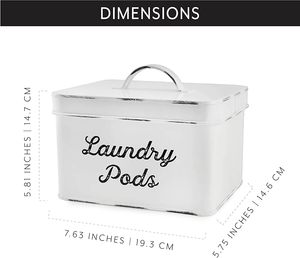 Grand pot de rangement galvanisé pour l'organisation du garde-manger, avec couvercle hermétique anti-humidité, marque privée - Product Image 5