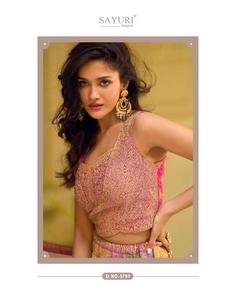 NOIIR PIGEON Conjunto de Lehenga Choli de 3 Piezas de Seda Chinon Premium para Mujer con Bordado y Trabajo de Espejo Zarkan |   Secado Rápido Sin Arrugas - Product Image 3