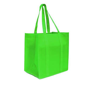Bolsa de Compras de Algodón Orgánico con Logotipo Personalizado Verde, Tejida, Extra Ancha, de Tela Resistente para Llevar Corbatas y Cinturones - Product Image 3