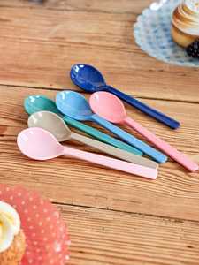 Ensemble de cuillères à thé en résine colorée faites à la main sur le thème des anges, forme personnalisée légère pour la cuisine à domicile - Product Image 1