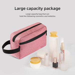 Borsa da Toilette Rosa Scuro da Appendere per Accessori da Viaggio Donna e Uomo - Beauty Case per Cosmetici e Articoli da Toeletta - Product Image 2