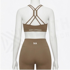 North Approach 2 Piece Yoga <b>Set</b> Full Length Zipper Front Solid <b>Black</b> Sweat Wicking <b>Gym</b> Wear Women's Sportswear - Product Image 2