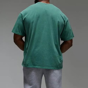 เสื้อยืดคอตตอนหนาน้ำหนักมากสำหรับผู้ชาย ทรงโอเวอร์ไซส์ ทรงบ็อกซี่ ฟอกสีวินเทจ พิมพ์ลายกราฟิก สไตล์สตรีทแฟชั่น - Product Image 2
