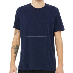 Camisetas de Verano para Hombre, Cuello Redondo, Algodón, Manga Corta, Color Azul Marino - Product Image 1