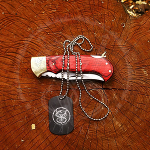 High Hardness Stainless Steel Blade Folding Knife Portable Multi-Use Household Fruit and Camping Survival Pocket Knife - Product Image 4