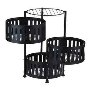 Heavy Duty Stainless Steel Foldable <b>Kitchen</b> Trolley With Mirror Finish And Perforated Trays <b>For</b> Restaurant Food Transport - Product Image 1