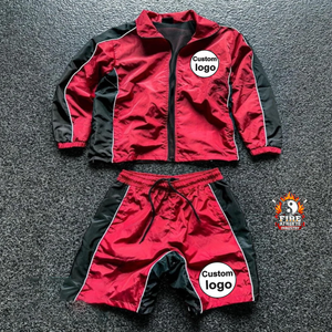 Windbreaker <b>Tracksuit</b> for Men's Windbreaker <b>Tracksuit</b> Set | Lightweight 2-Piece HOODIE & SHORT - Product Image 1