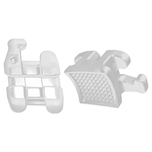 <span class=keywords><strong>Brackets</strong></span> <span class=keywords><strong>de</strong></span> Ortodoncia <span class=keywords><strong>de</strong></span> Cerámica con Cristales <span class=keywords><strong>de</strong></span> Hielo, Alúmina Policristalina, <span class=keywords><strong>Transparentes</strong></span>, Estéticos, Manuales, Certificados CE, Clase I, MBT 022 - Product Image 3