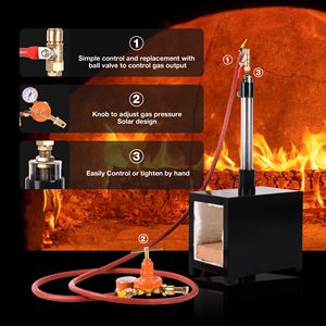Horno de Propano de un Solo Quemador de Gran Capacidad para Herradores, Quemador Cuadrado de Propano para Forja de Metal - Product Image 5