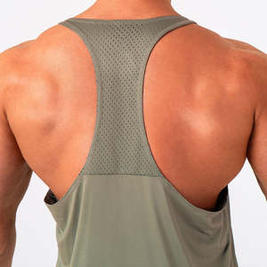 เสื้อกล้ามออกกำลังกายผู้ชาย NESTA SPORTS ผ้าโพลีเอสเตอร์ผสมคอตตอน ถักทออย่างดี ใส่สบาย เหมาะสำหรับฟิตเนส เพาะกาย วิ่ง และออกกำลังกายอื่นๆ - Product Image 2