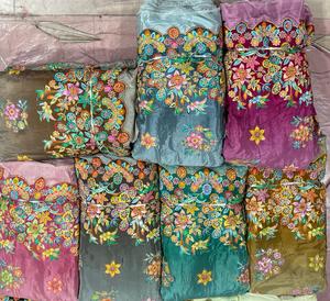 Tela de Encaje Honey con Bordado Schiffli, Peso Medio 200g/m, Impresión Personalizada, Jacquard Brocado, para Vestidos de Novia, Mujeres y Niñas - Product Image 6