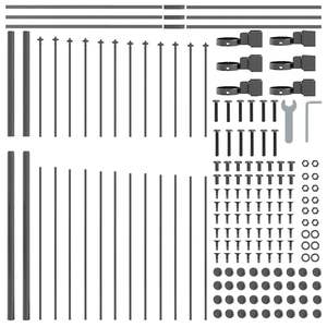 รั้วตาข่ายเหล็กเคลือบผงสีเทา ขนาด 66.93 x 84.65 นิ้ว - Product Image 5