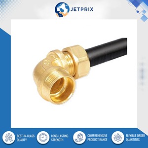 Connecteur en laiton de haute qualité à 90 degrés pour systèmes basse pression, fabriqué en Inde par Jetprix International, durable et polyvalent - Product Image 2