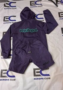 Top Trendy Summer Nylon Screen Printed Windbreaker <b>Short</b> <b>Set</b> Zip up Long Sleeve High Street Men <b>Shorts</b> <b>Set</b> - Product Image 2