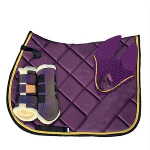 Nouvelle Arrivée 2026 – Tapis de Selle Professionnel Élégant en Velours pour Dressage Équestre avec Gel et Doublure en Polycoton Personnalisable – Service OEM Disponible - Product Image 4