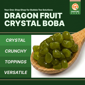 Matcha Crystal Jelly Balls <b>Bubble</b> <b>Tea</b> <b>Ingredients</b> For Mocktails Fruit <b>Tea</b> Companion Q-Bounce Ready To Eat For Iced <b>Tea</b> - Product Image 2