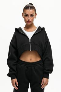 Ensemble de survêtement de sport pour femmes avec logo personnalisé, jogging en molleton pour l'entraînement et le fitness, sweat-shirt et pantalon de survêtement d'hiver - Product Image 5