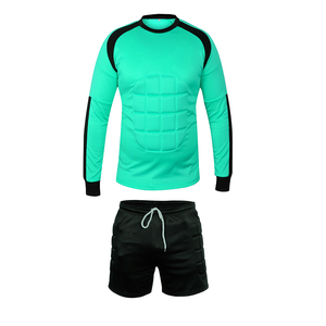 Ensemble de maillot de football pour homme, orange et noir, rembourré, manches longues, col rond, short à cordon de serrage, manches longues, polyester - Product Image 4