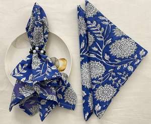 Servilletas de tela de algodón lavables con estampado floral ligero, mantelería para comidas diarias, fiestas, eventos, reutilizables, suaves, juego de mantelería para el hogar. - Product Image 4