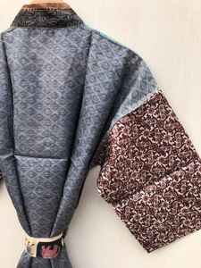 Kimono largo de seda atractivo, estilo bohemio, para mujer, ideal para la playa, vacaciones de verano, sexy, tipo bata. - Product Image 4