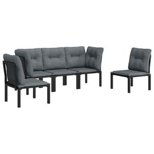 Ensemble de salon de jardin noir et gris - Product Image 3